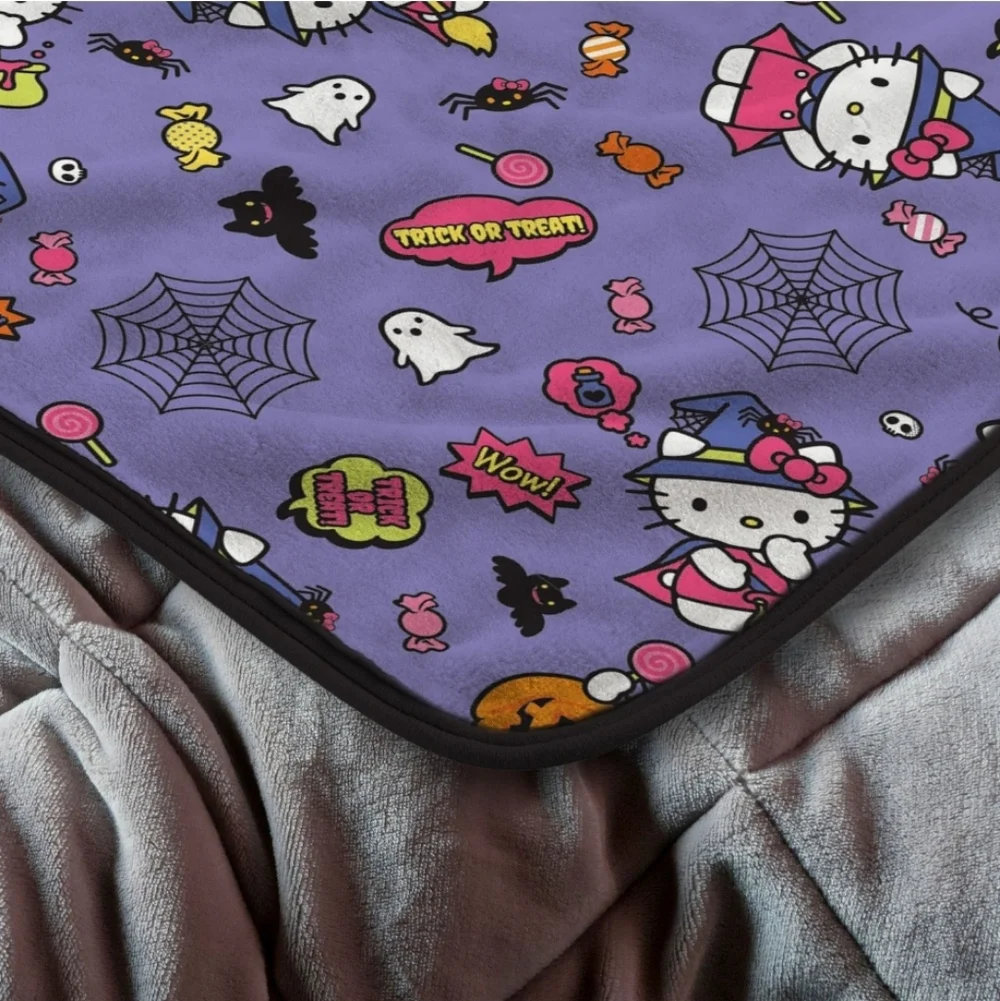 Hello Kitty Treat Silk Touch Throw Halloween Blanket